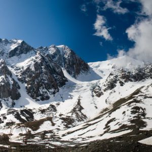 Альпинистский лагерь в долине реки Актру